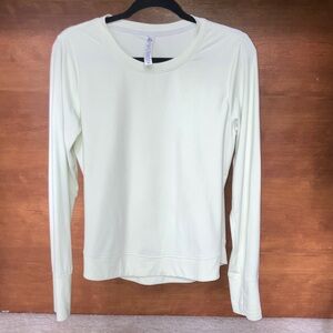 Women's Cream Long Sleeve Top